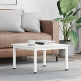  Klubska miza Bela 60 x 60 x 36 cm Masivno borovo les, (5000107311) | Shoptok.si