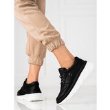 VINCEZA ženski 's black sports shoes on a thick sole | Shoptok.si
