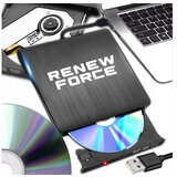 Dexxer prenosni slim zunanji pogon CD in DVD zapisovalnik USB 3.0 24x KT08 | Shoptok.si