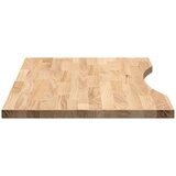 vidaXL Ploča za radni stol 80x60x2,5 cm netretirane masivne hrastovine | shoptok.hr