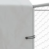  kavez za pse s krovom srebrni 12 x 12 x 2,5 m čelični | Eponuda.ba