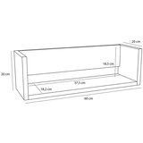 Hübsch Polica u dekoru hrasta u prirodnoj boji 64 cm Gap – | shoptok.hr
