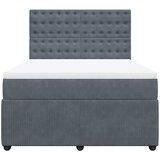  Krevet s oprugama i madracem tamnosivi 140x190 cm baršunasti | shoptok.hr