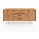 The Beds Niska komoda od hrastovine u prirodnoj boji 144x65 cm Abies - Cijene