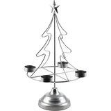 Mondex Santa Lila Svečnik Za Božično Drevo 23,5X11Xh38Cm Srebrn, (5000329582) Cene