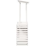 vidaXL vanjski barski stol s krovom bijeli 112 5x57x195 5 cm drveni | shoptok.hr