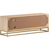 TV ormarić 110 x 30 x 40 cm od masivnog drva manga i željeza | shoptok.hr