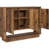 vidaXL s policom s vratima Staro drvo 97 x 29 x 75 cm Konstruirano drvo | shoptok.hr