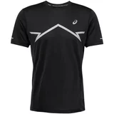 Asics Tehnička sportska majica 'LITE' svijetlosiva / crna