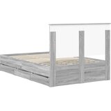  Krevetna konstrukcija Siva Sonoma 120 x 190 cm Inženjersko Drvo | shoptok.hr