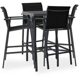  5-dijelni vrtni barski set crni Crna | Shoptok.si