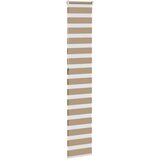 Zebra zavjesa Pješčano smeđa 40x230 cm Širina tkanine 35,9 cm Poliester | Shoptok.si