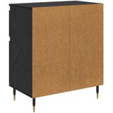  Kreveta Crni hrast 60 x 35 x 70 cm Obrađeno drvo i čelik | shoptok.hr