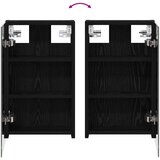  Kupaonski ormar s ogledalom Zidne Crni hrast 30 x 10,5 x 50 cm | shoptok.hr