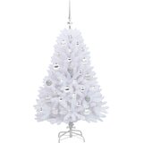  Umjetno božićno drvce s nogom Bijela 120 cm PVC i čelik | shoptok.hr