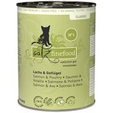 Catz finefood Ekonomično pakiranje konzerve 24 x 400 g - Losos i perad Catz finefood Ekonomično pakiranje konzerve 24 x 400 g - Losos i perad Slike
