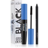 Aden Cosmetics Extreme Waterproof Eye Kit Duo set za oči odtenek Black | Shoptok.si