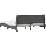 vidaXL Postelja z vzmetnico temno siva 180x200 cm blago | Shoptok.si