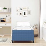 Krevetna konstrukcija s madracem Plava 90 x 200 cm tkanina | shoptok.hr