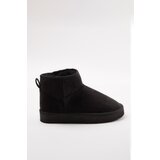 Trendyol Black Fur Lined Round Toe Flatform Heeled Women's Boots | Eponuda.ba
