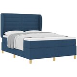  Krevet s opruga kutije s madracem Plava 200 x 140 cm tkanina | shoptok.hr