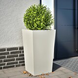 vidaXL Vrtna sadilica bijela 45x45x75 cm čelična Cijene
