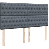  Krevet s oprugama i madracem tamnosivi 200x200 cm baršunasti | shoptok.hr