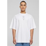 Merchcode Men's T-shirt Spring Rose Huge - white Cene