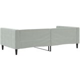  Dnevni krevet svjetlosivi 100 x 200 cm baršunasti | Eponuda.ba
