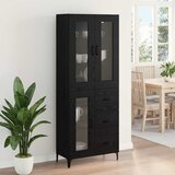  Highboard Crni hrast 69,5 x 34 x 180 cm Konstruirano drvo | shoptok.hr