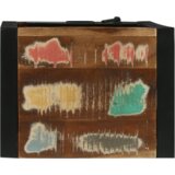  Kupaonski zidni ormar 40x30x90 cm od masivnog obnovljenog drva | shoptok.hr
