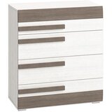  Komoda SARPA 96x86 cm bela/braon Cene