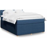 Maison Chic Box spring postelja - Vzmetna postelja z vzmetnico modra 140x190 cm blago SL24149, (21880083) | Shoptok.si