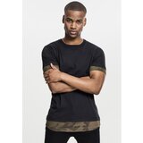 Urban Classics Long Shaped Camo Inset Tee black/olive camo Cijene