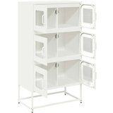 vidaXL Visoka deska Bela 68x39x123 cm Jeklo | Shoptok.si