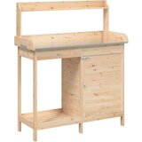  Miza za sajenje z omarico 110,5x45x124,5 trden les jelke | Shoptok.si