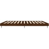  Okvir kreveta bez madraca smeđa boja hrasta 200x200 cm drveni | shoptok.hr