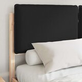vidaXL Posteljni okvir z oblazinjenim vzglavjem Črna 160 x 200 cm, (5000104303) | Shoptok.si