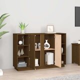 Komoda smeđa boja meda 120 x 35 x 80 cm od masivne borovine | shoptok.hr