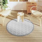 Vanjski tepih ARAKIL sivi Ø120 cm PP | shoptok.hr