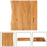 The Living Store Površina za kopalniško toaletno mizo trdna akacija 80x52x3,8 cm - Površina Za Toaletno Mizo, (21745315) | Shoptok.si