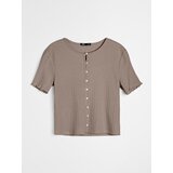 Sinsay Rebrasta bluza s bisernim gumbima od viskoze Slike