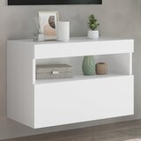 vidaXL Zidni TV ormarić s LED svjetlima bijeli 60x30x40 cm Cijene