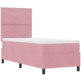 Krevet s opruga kutije Ružičasta 80 x 200 cm Baršun | Eponuda.com