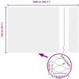 vidaXL Šesterokotna ograja zelena 1.5x10 m jeklo | Shoptok.si