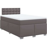 vidaXL Krevet s oprugama i madracem sivi 120x190 cm od umjetne kože | shoptok.hr