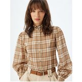 Koton Mandarin Collar Shirt Ruffle Detail Long Sleeve Cotton | ePonuda.com