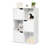  Samostojeća ormara, knjižna ormara s 3 otvorenim i 3 zatvorenim dijelovima. | shoptok.hr