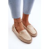 Boto Women's Beige Faux Suede Moccasins Amrutia | ePonuda.com