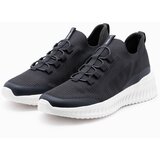 Ombre Men's sneaker slip-on shoes made of lightweight materials - graphite | Shoptok.si